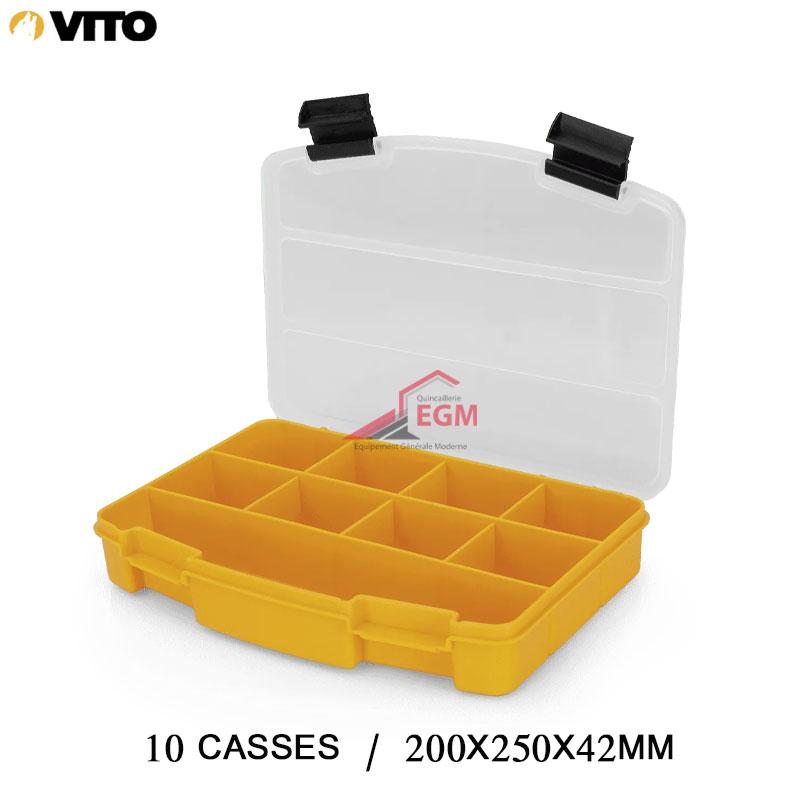BOITE ARRANGEMENT PLASTIQUE 10 CASSES VITO