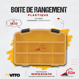BOITE ARRANGEMENT PLASTIQUE 10 CASSES VITO - Image 3