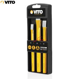 JEU DE 3 BURINS EN ACIER MECANIQUE VITO - Image 1