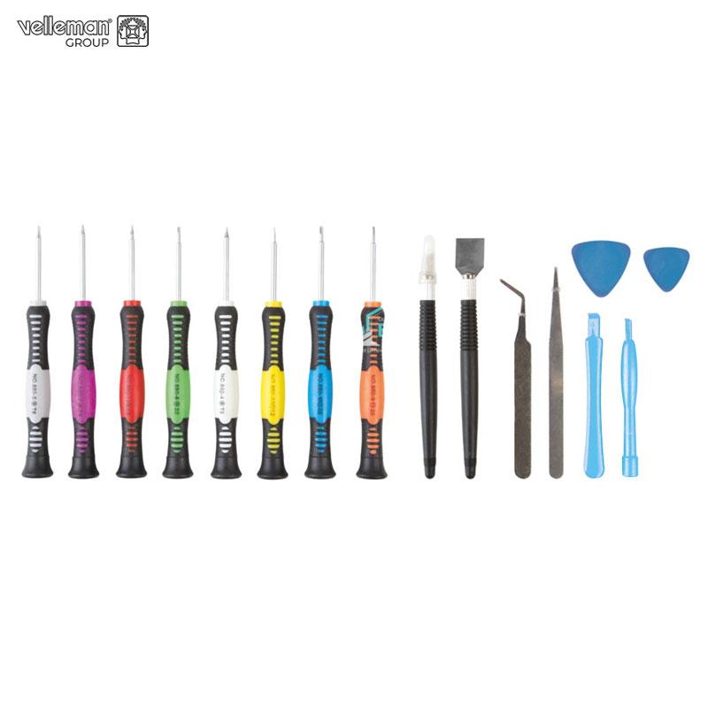 JX DE T VIS PRECISION ET OUTILS 16PCS P SMARTPHONE ET TABLETTE VELLEMAN