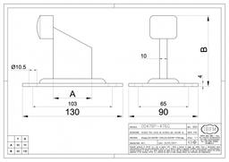 POIGNÉE POUR PORTE METALLIQUE AVEC VIS ART.435 IBFM - Image 2