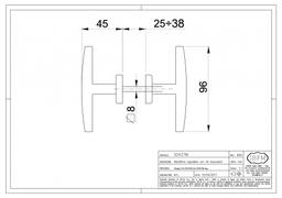 POIGNÉE REGLABLE AVEC VIS POUR BASCULANT ART.437/M IBFM - Image 2