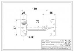 FERMETURE DE PORTE CHROME ART.269/C IBFM - Image 2