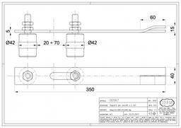 SUPPORT A 2 GUIDE POUR PORTAIL ART.567 IBFM - Image 2
