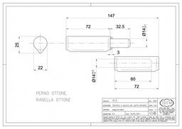 PAUMELLE A SOUDER OVALE GOUTE D'EAU ART.415 140MM IBFM - Image 2