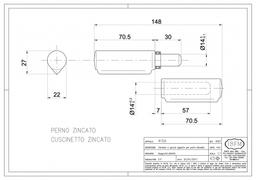 PAUMELLE A SOUDER OVALE GOUTE D'EAU ART.415A 150MM IBFM - Image 2