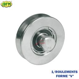 GALLET EN ACIER SIMPLE 1/ROULEMENTS ART.360 FORME "V" IBFM - Image 1