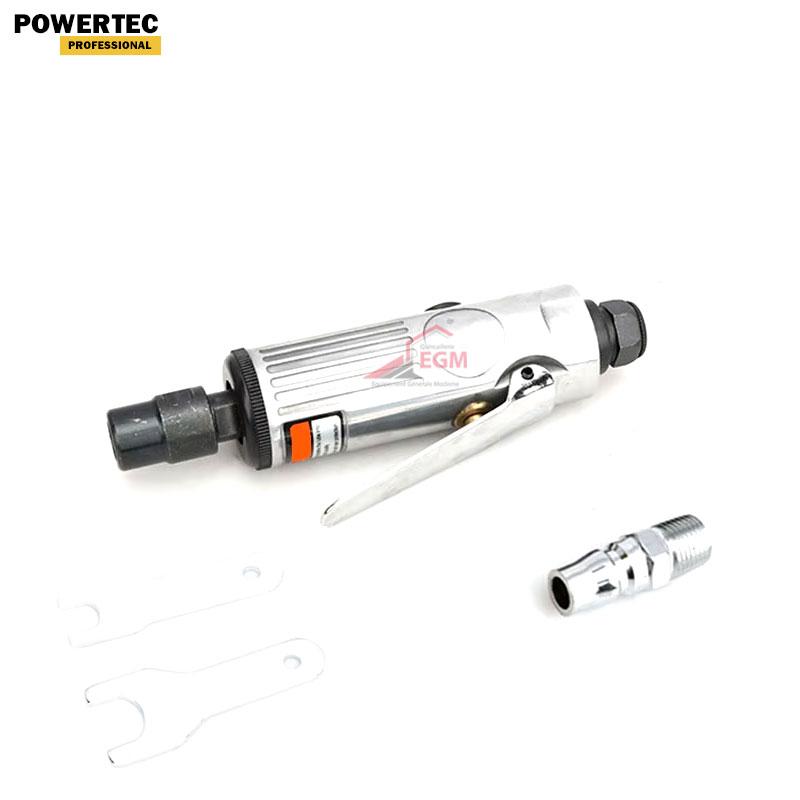 MEULE DROIT PNEUMATIQUE MINI 1/4" 25000 T/M POWERTEC