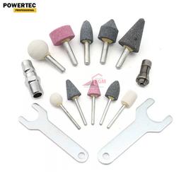 COFRET MEULE DROITE PNEUMATIQUE 1/4" 15PCS POWERTEC - Image 2