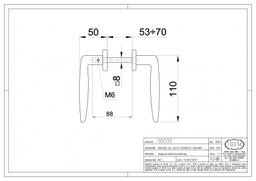 BEQUILLE EN ZAMAC REGLABLE ART.535 8MM NOIR IBFM - Image 2
