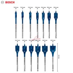 JEU DE MECHE A BOIS PLATE EXPERT 13PCS BOSCH - Image 2