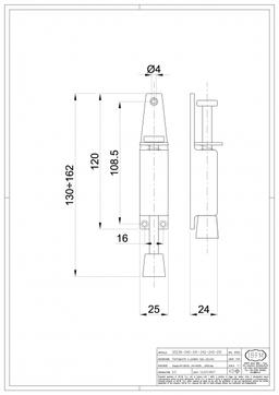 ARRET DE PORTE A PEDAL PM ARGENT ART.242 IBFM - Image 2