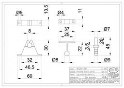 ARRETE PORTE FIXE BRONZE ART.261/B IBFM - Image 2