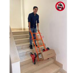 DIABLE POUR BAGAGE DE 6 ROUE D160MM PELLE FIX - Image 2