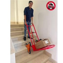 DIABLE POUR BAGAGE DE 6 ROUE D160MM A 2 PELLES FIX & PLIABLE - Image 3