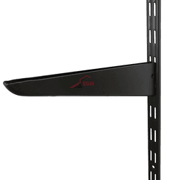 CREMAILLERE DOUBLE POUR FIXATION MURAL NOIR - Image 4