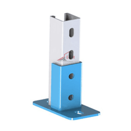 PIED DE RAIL EN ACIER ZINGUE AVEC BOULON EP 4.0MMX100MM - Image 3