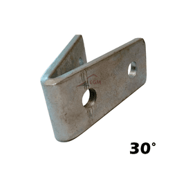 EQUERRE D'ASSEMBLAGE 30° EN ACIER ZINGUE EP 6.0MMX40MM - Image 2