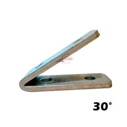 EQUERRE D'ASSEMBLAGE 30° EN ACIER ZINGUE EP 6.0MMX40MM - Image 3