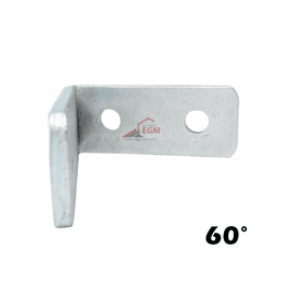 EQUERRE D'ASSEMBLAGE 60° EN ACIER ZINGUE EP 6.0MMX40MM - Image 3