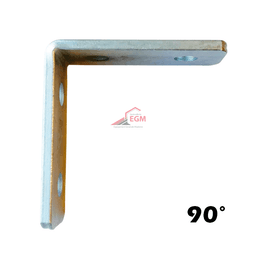 EQUERRE D'ASSEMBLAGE 90° EN ACIER ZINGUE EP 6.0MMX40MM - Image 1
