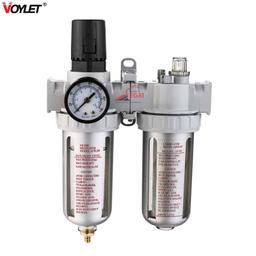 FILTRE REGULATEUR ET LUBRIF DOUBLE AFRL80 3/8" VOYLET - Image 1