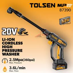 NETTOYEUR HAUTE PRESSION RECHARGEABLE 20V TOLSEN - Image 4