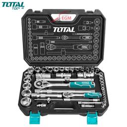 COFRE CLE DOUILLE CR-V 1/4" 4-14MM & 1/2" 8-32MM 44PCS TOTAL - Image 1