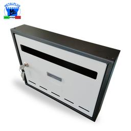 BTE A LETTRE NOIR/BLANC 325X240X60MM METAPLUS ITALY - Image 3