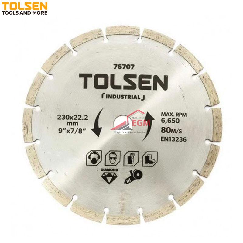 DISQUE DIAM 230X22.2 INDUSTRIEL TOLSEN