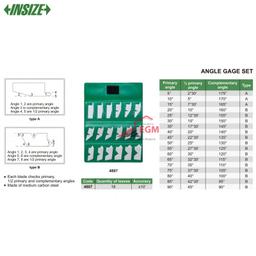 JX DE JAUGES D'ANGLE 18PCS 2°.PLAGE DE 30' A 75° INSIZE - Image 2