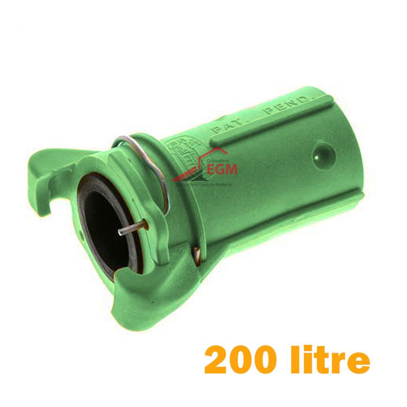 RACCORD POUR TUYAU SABLEUSE 200L VERT