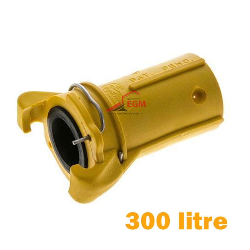 RACCORD POUR TUYAU SABLEUSE 300L JAUNE