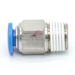 RACCORD PNEUMATIQUE RAPIDE DROITE QS BLEU MALE - Image 2