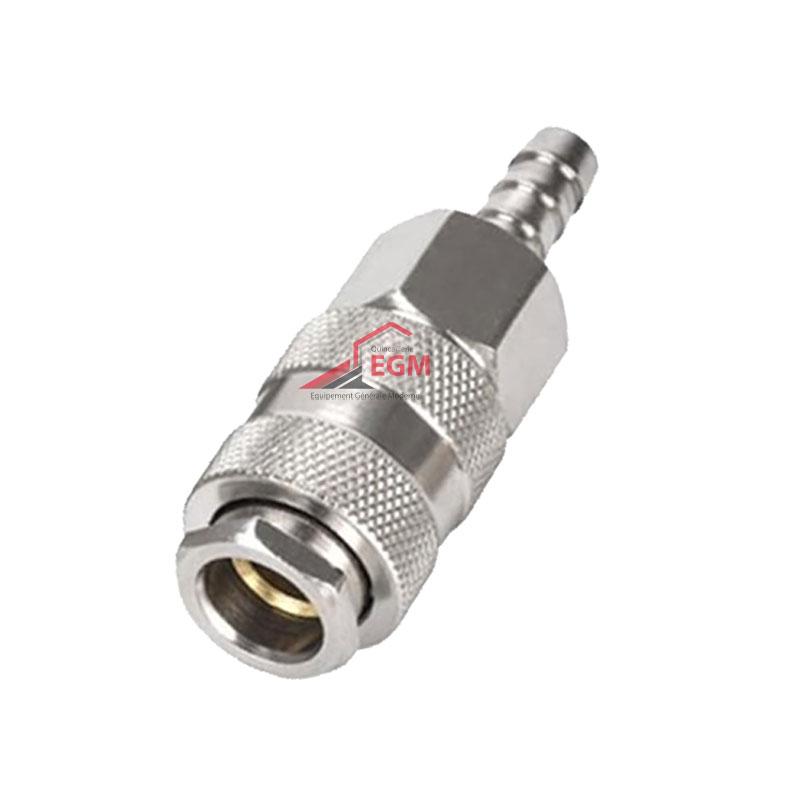 RACCORD PNEUMATIQUE D'ACCOUPLEMENT RAPIDE CHROMÉ TUBE