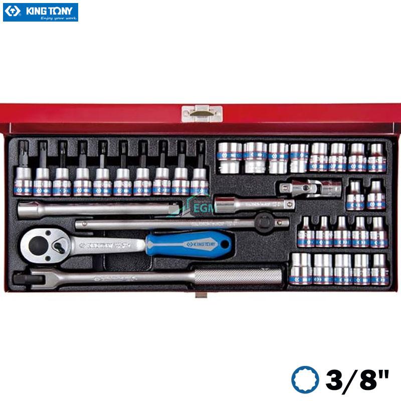 COFFRET CLE DOUILLE 3/8" 36PCS KING TONY