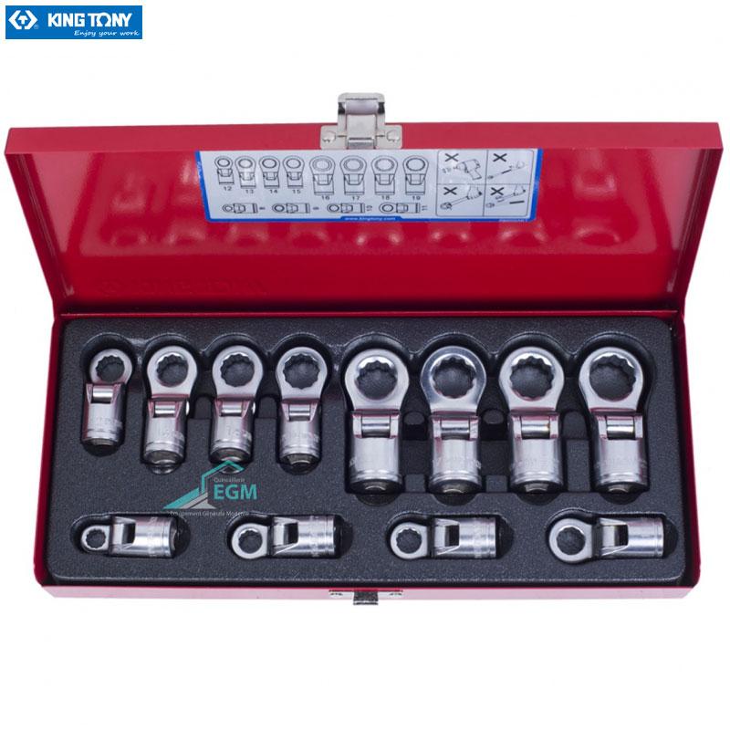 COFFRET CLE A DOUIL A TUYAUTER FLEXI 3/8 KING TONY