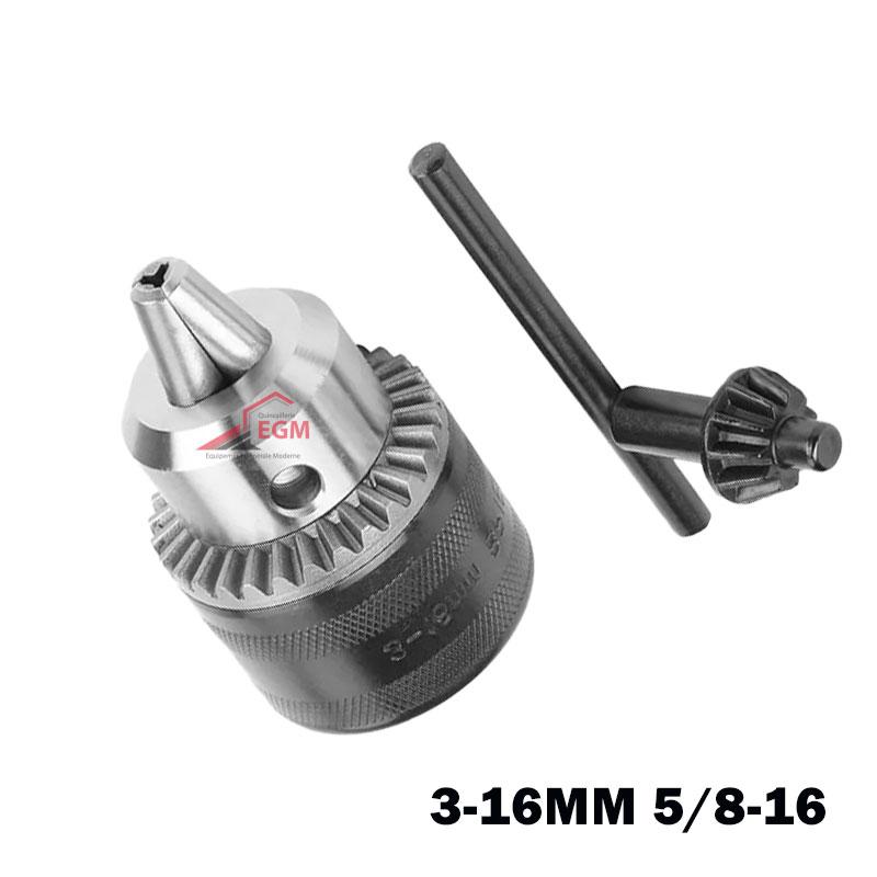 MANDRIN PERCEUSE FILETE 3-16MM 5/8-16 EMB-VERT