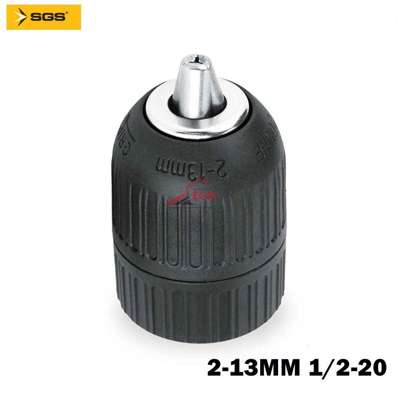 MANDRIN SERRAGE RAPIDE EN PLAST POUR VISSEUSE 2-13MM 1/2-20 SGS