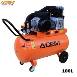COMPRESSEUR AIR 100L 220V HP3 TETE EN FONTE ACEM - Image 1
