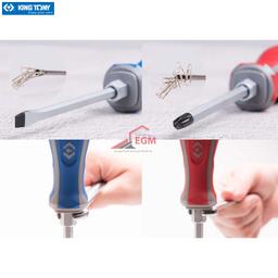 JEUX DE TOURNEVIS 6PCS FR+AM LAME TRAVERSANTE A FRAPER KING TONY - Image 3