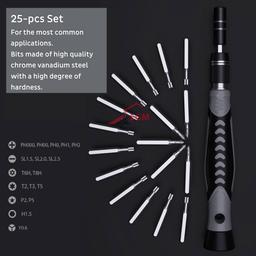 POCHETTE DE REPARATION SMART PHONE TOUNEVIS DE PRECISION 25 EMBOUTS PCWORK - Image 3