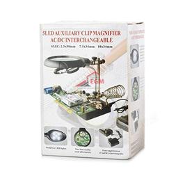 TROISIEME MAIN AVEC LOUPE DE SOUDURE LED AUXILIAIRE 3EN1 AVEC SUPPORT FER A SOUDER - Image 3