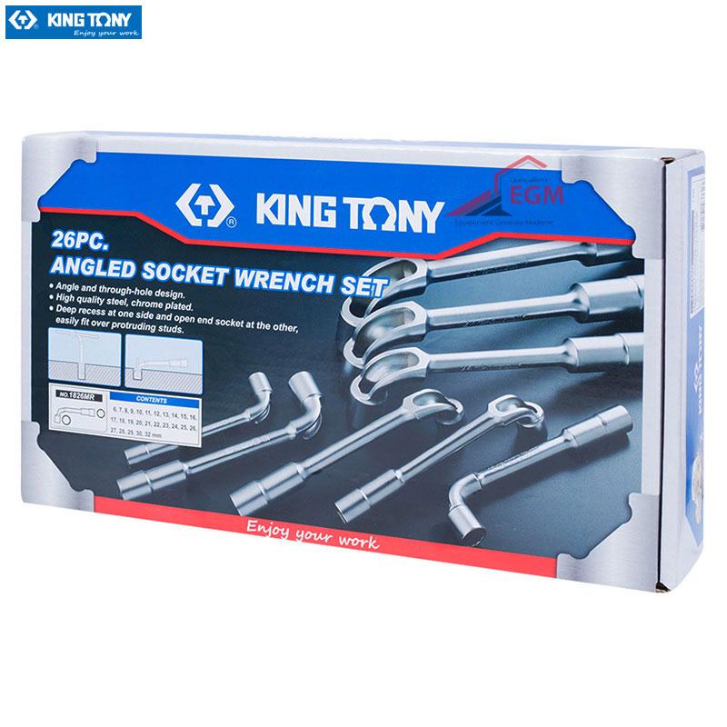 JEUX CLE A PIPE 26PCS 6A32 KING TONY