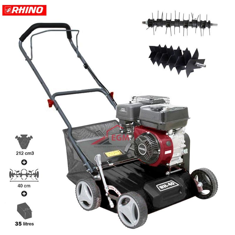 SCARIFICATEUR & AERATEUR THERMIQUE 6.5HP RHINO