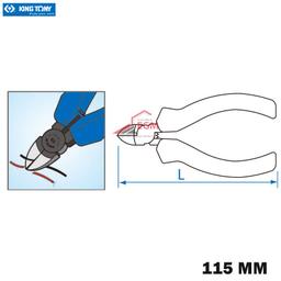 PINCE COUPANTE DIAGONALE MINI 115-4.5" KING TONY - Image 2