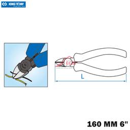 PINCE COUPANTE DIAGONALE 160-6" KING TONY - Image 2