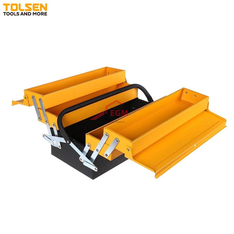 BOITE A OUTIL METALIQUE 5 C 404X200X195 TOLSEN