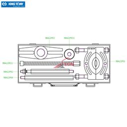 DECOLLEUR ET POTENCE 08 PCS KING TONY - Image 3