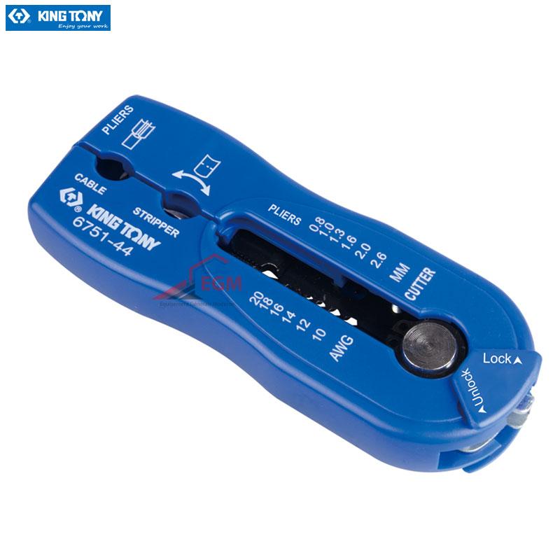 PINCE A COUPER ET DENUDERLES CABLE 0.8-2.6MM KING TONY